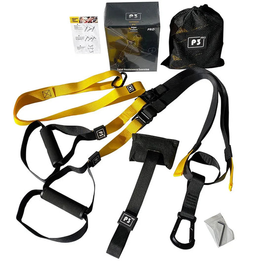 Suspension Training Set. Home Use Hanging Training Band Yoga Fitness Band P3-trx Resistance Device