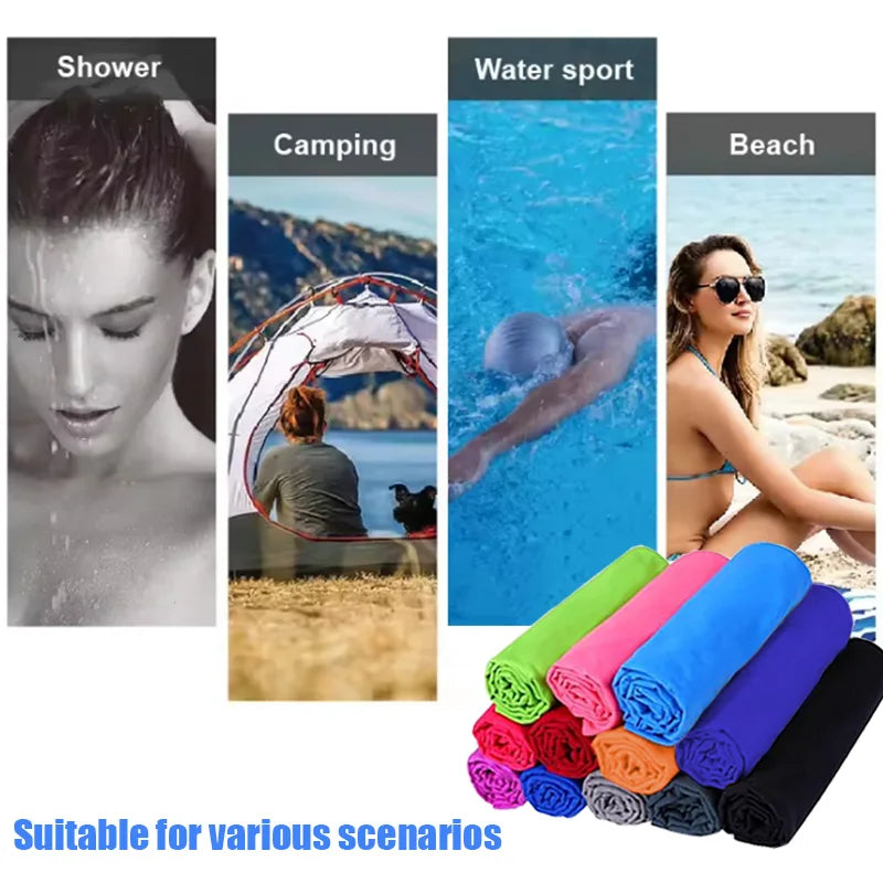 1 pcs portable towel, quick drying towel, Microfiber towel running, fitness, yoga, camping, beach Wipe sweat sports towel